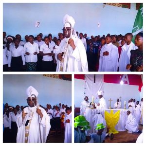 5 ans d’épiscopat de Mgr Félicien Ntambue : Kabinda a vibré au rythme d’une messe d’action de grâce émouvante