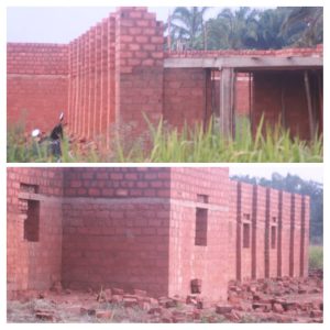 ‎Pluies diluviennes à MBENDELE : Le Mur de la chapelle s’effondre, la communauté lance un SOS