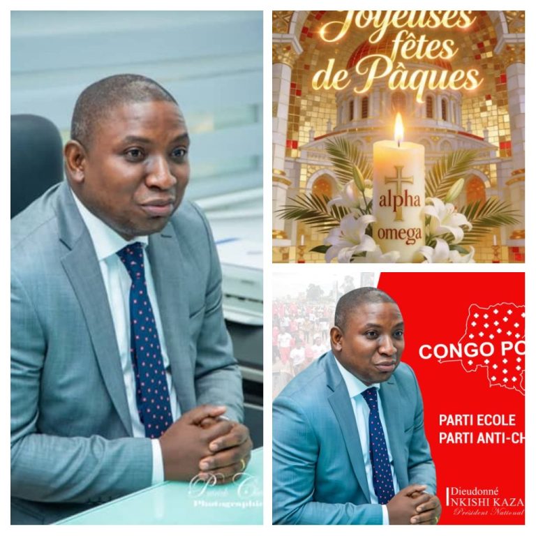 ‎Pâques 2026 : Dieudonné Nkishi appelle à la réforme constitutionnelle et à la mobilisation nationale